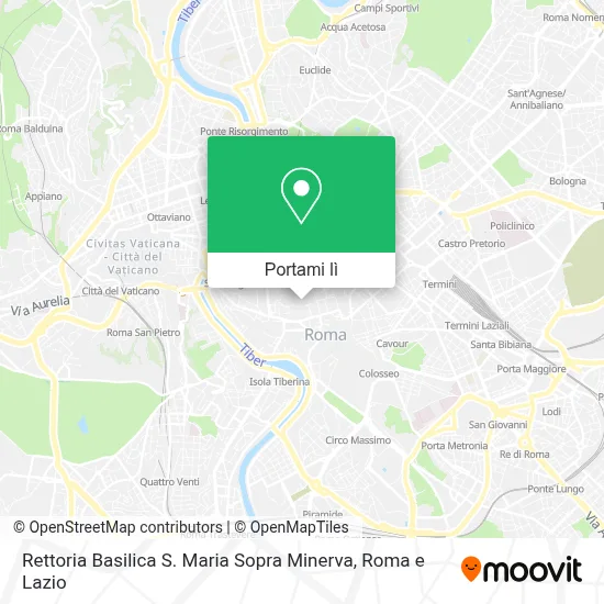 Mappa Rettoria Basilica S. Maria Sopra Minerva