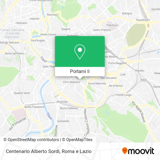 Mappa Centenario Alberto Sordi