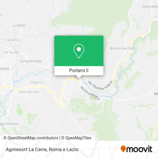 Mappa Agriresort La Cerra