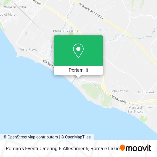 Mappa Roman's Eventi Catering E Allestimenti