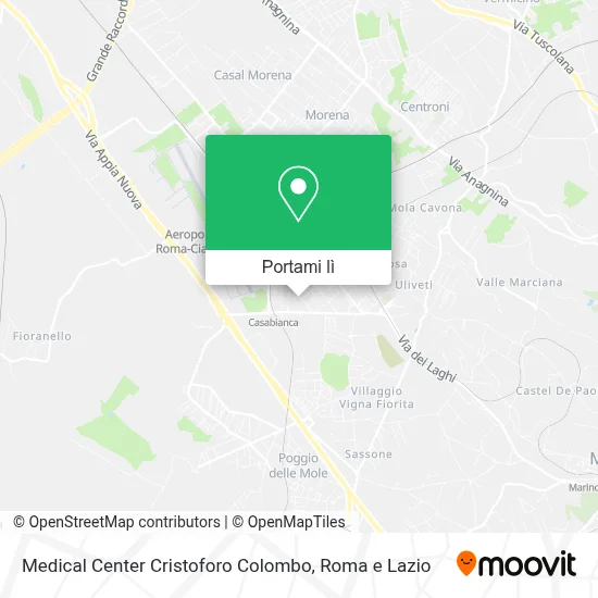 Mappa Medical Center Cristoforo Colombo