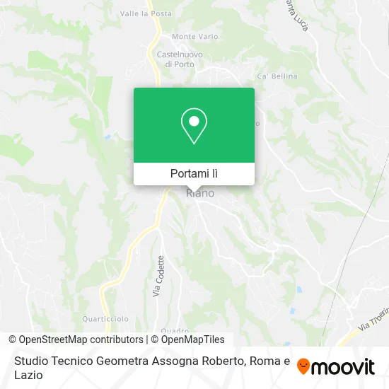 Mappa Studio Tecnico Geometra Assogna Roberto