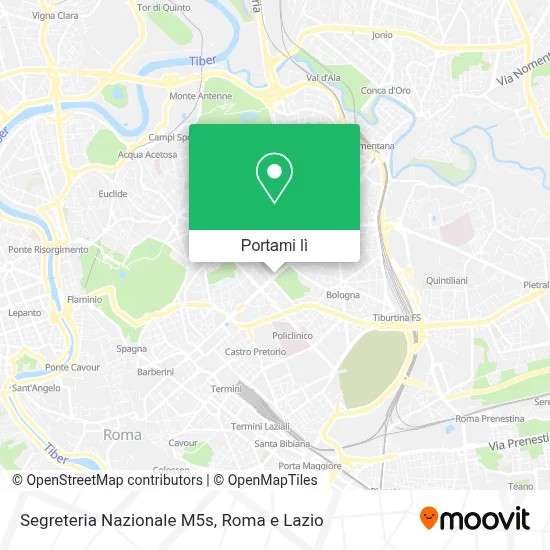 Mappa Segreteria Nazionale M5s