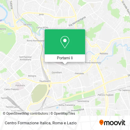 Mappa Centro Formazione Italica