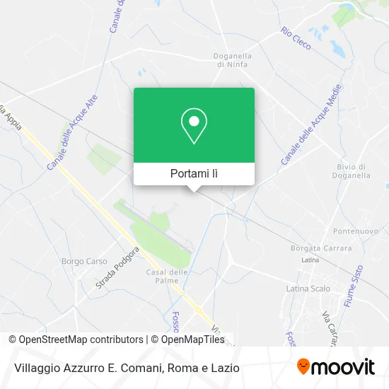 Mappa Villaggio Azzurro E. Comani