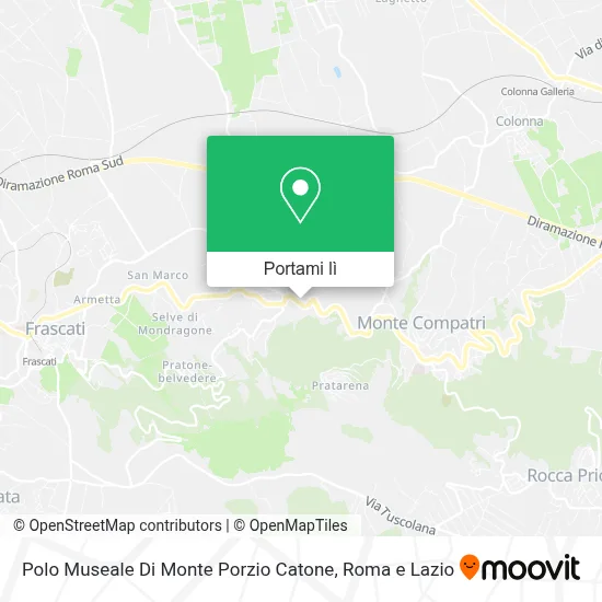 Mappa Polo Museale Di Monte Porzio Catone