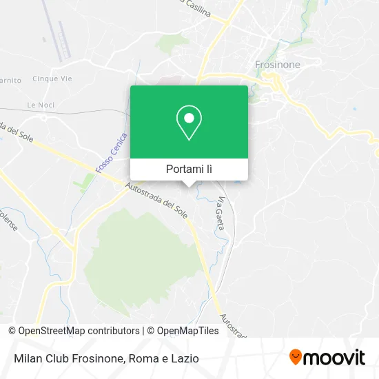 Mappa Milan Club Frosinone