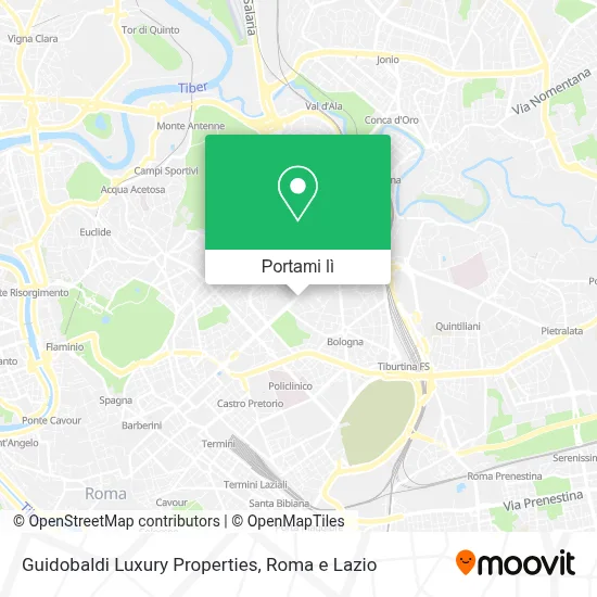 Mappa Guidobaldi Luxury Properties
