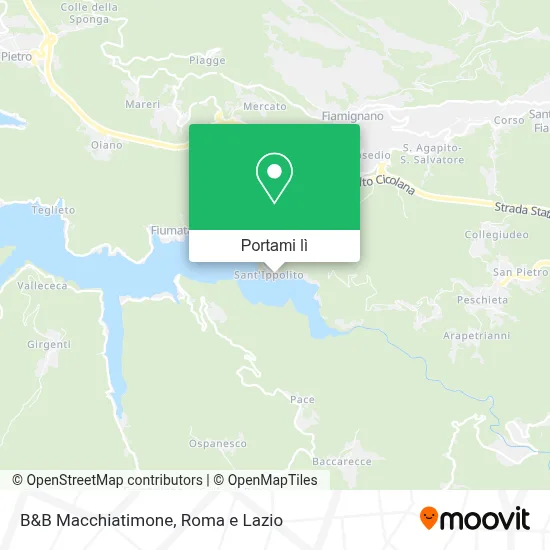 Mappa B&B Macchiatimone