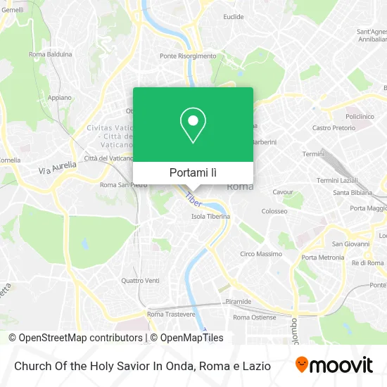 Mappa Church Of the Holy Savior In Onda