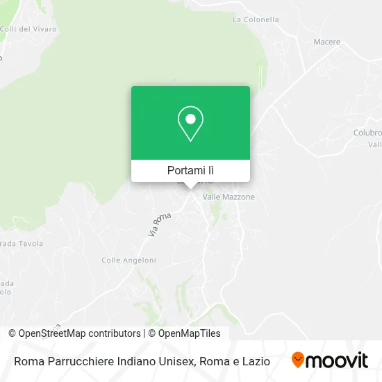 Mappa Roma Parrucchiere Indiano Unisex