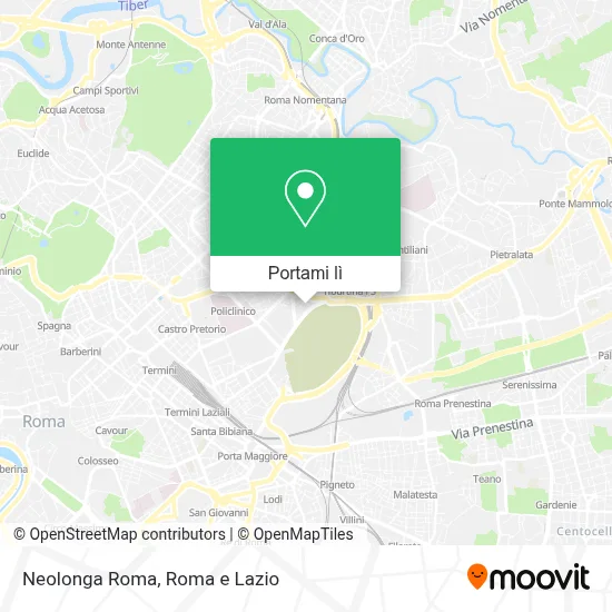 Mappa Neolonga Roma