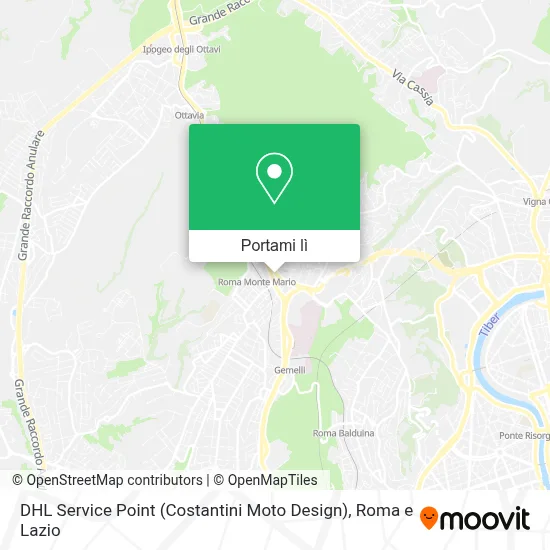 Mappa DHL Service Point (Costantini Moto Design)