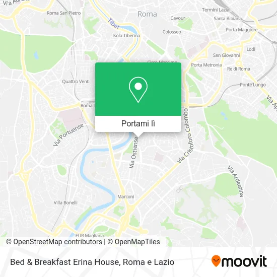 Mappa Bed & Breakfast Erina House