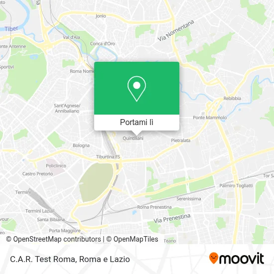 Mappa C.A.R. Test Roma