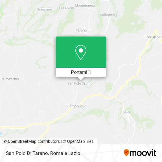 Mappa San Polo Di Tarano