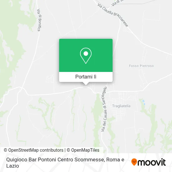 Mappa Quigioco Bar Pontoni Centro Scommesse