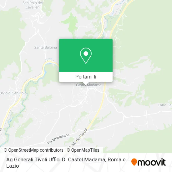 Mappa Ag Generali Tivoli Uffici Di Castel Madama