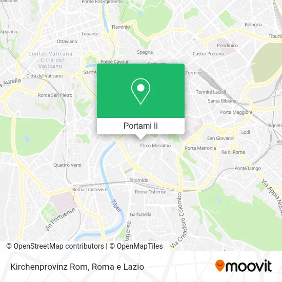Mappa Kirchenprovinz Rom