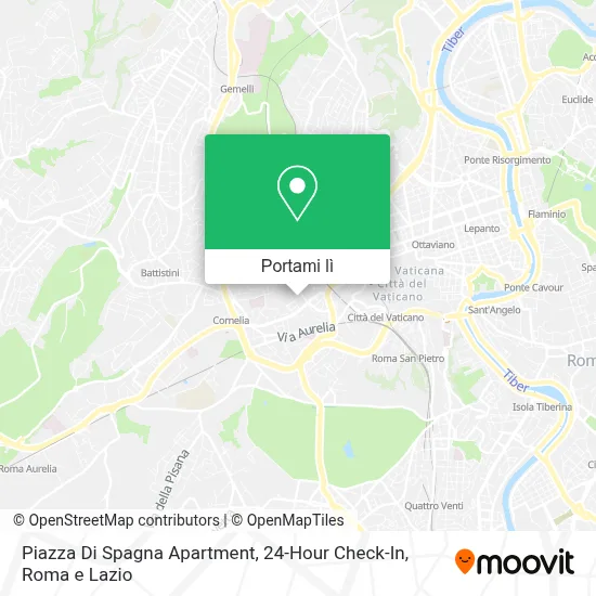 Mappa Piazza Di Spagna Apartment, 24-Hour Check-In