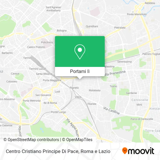 Mappa Centro Cristiano Principe Di Pace