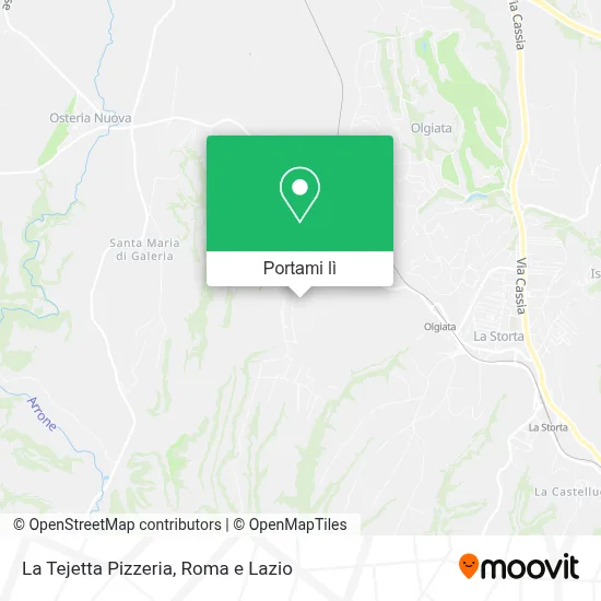 Mappa La Tejetta Pizzeria