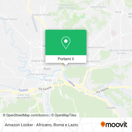 Mappa Amazon Locker - Africano