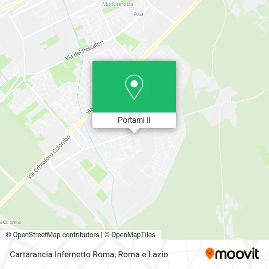Mappa Cartarancia Infernetto Roma