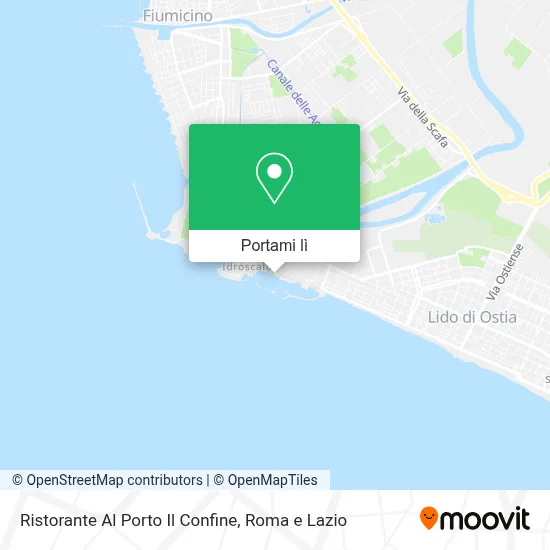 Mappa Ristorante Al Porto Il Confine