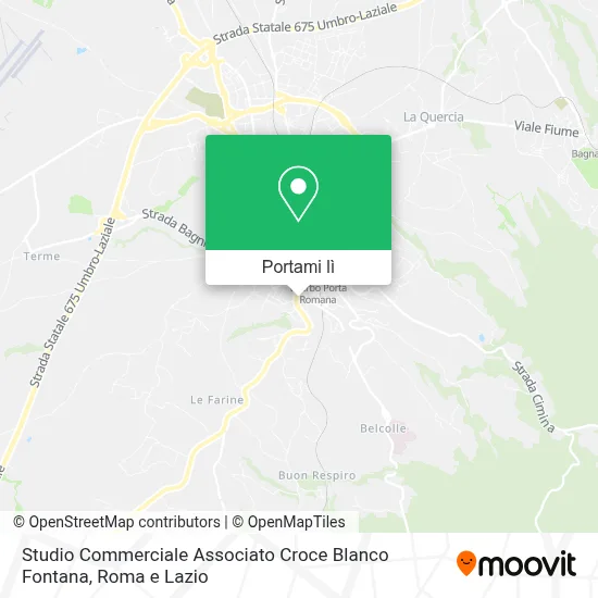 Mappa Studio Commerciale Associato Croce Blanco Fontana