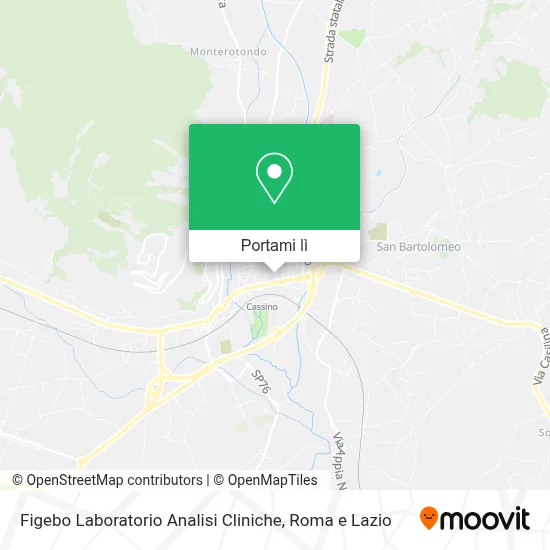 Mappa Figebo Laboratorio Analisi Cliniche