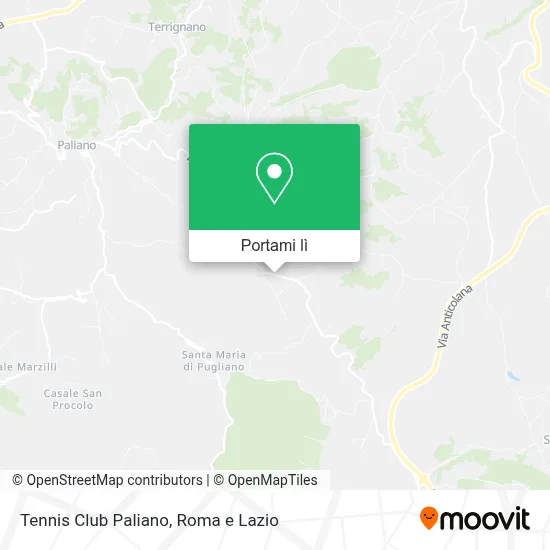 Mappa Tennis Club Paliano