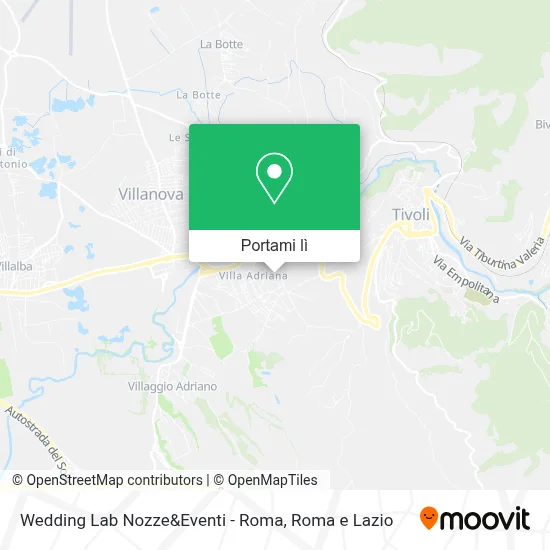 Mappa Wedding Lab Nozze&Eventi - Roma