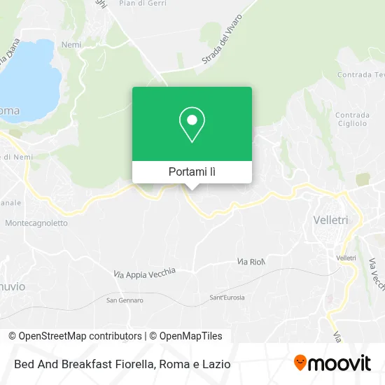 Mappa Bed And Breakfast Fiorella