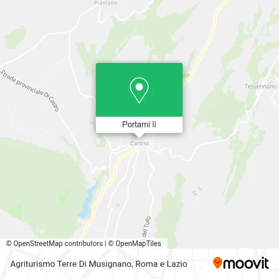 Mappa Agriturismo Terre Di Musignano
