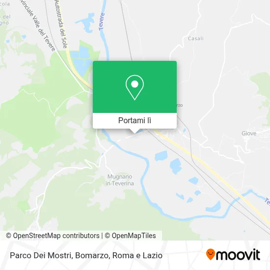 Mappa Parco Dei Mostri, Bomarzo