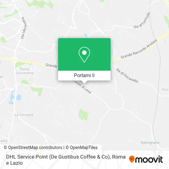 Mappa DHL Service Point (De Gustibus Coffee & Co)