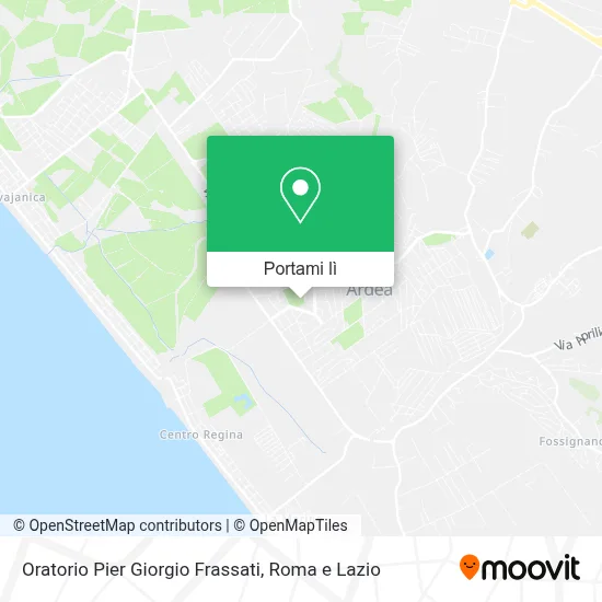 Mappa Oratorio Pier Giorgio Frassati