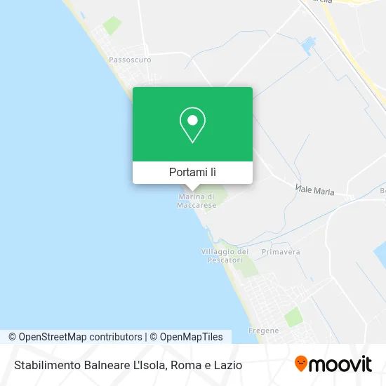 Mappa Stabilimento Balneare L'Isola