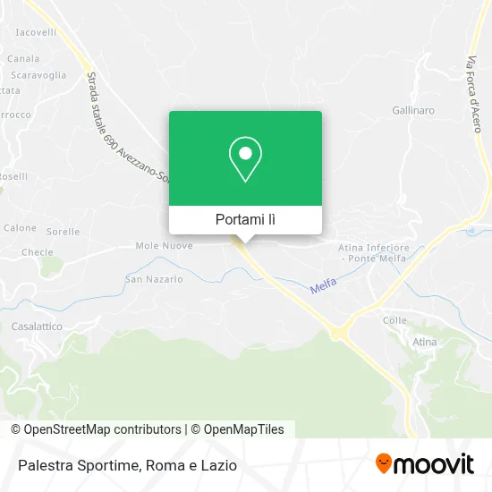 Mappa Palestra Sportime