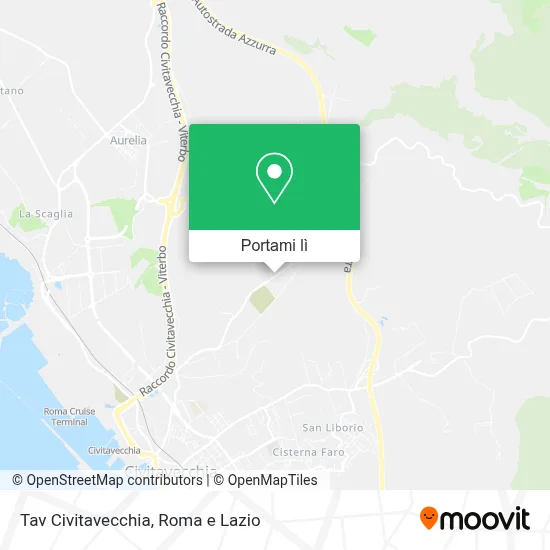 Mappa Tav Civitavecchia