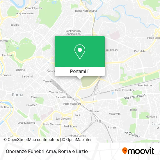 Mappa Onoranze Funebri Ama