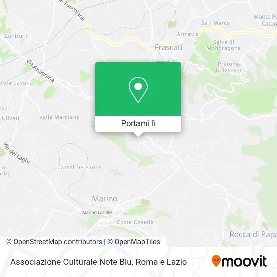 Mappa Associazione Culturale Note Blu