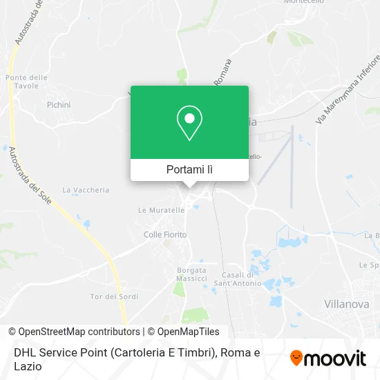 Mappa DHL Service Point (Cartoleria E Timbri)