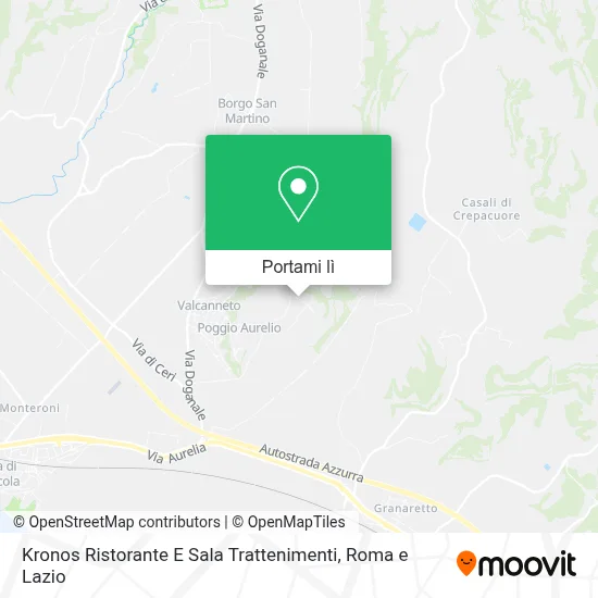 Mappa Kronos Ristorante E Sala Trattenimenti