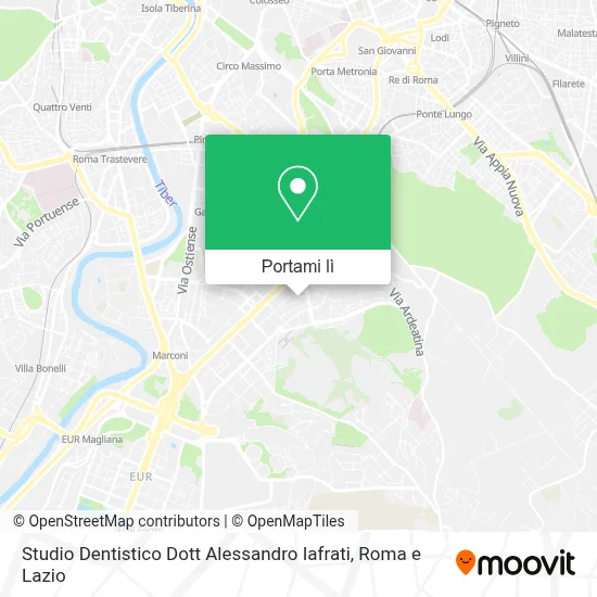 Mappa Studio Dentistico Dott Alessandro Iafrati