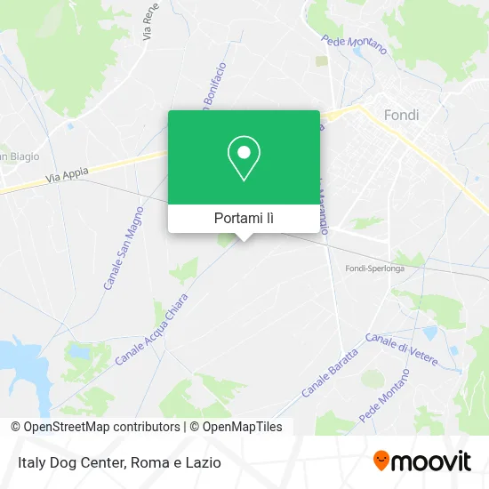 Mappa Italy Dog Center