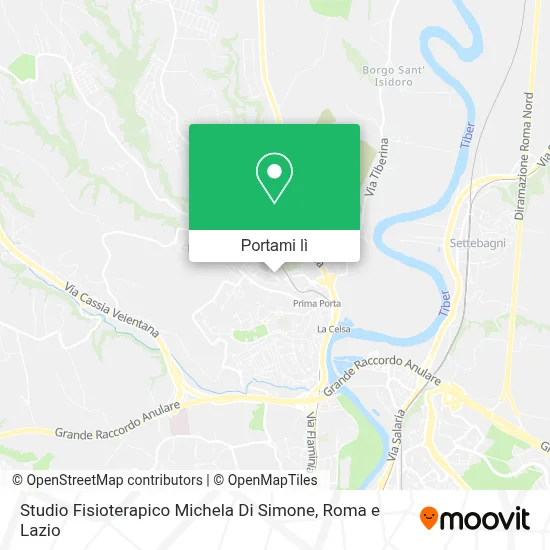 Mappa Studio Fisioterapico Michela Di Simone