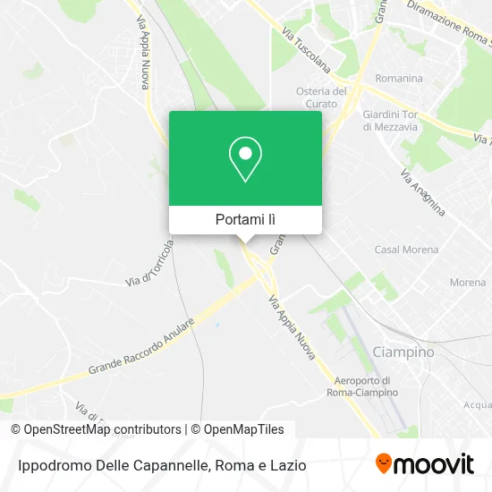 Mappa Ippodromo Delle Capannelle