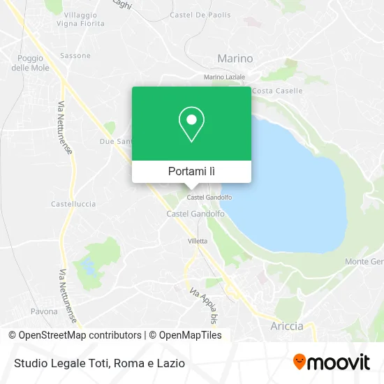 Mappa Studio Legale Toti